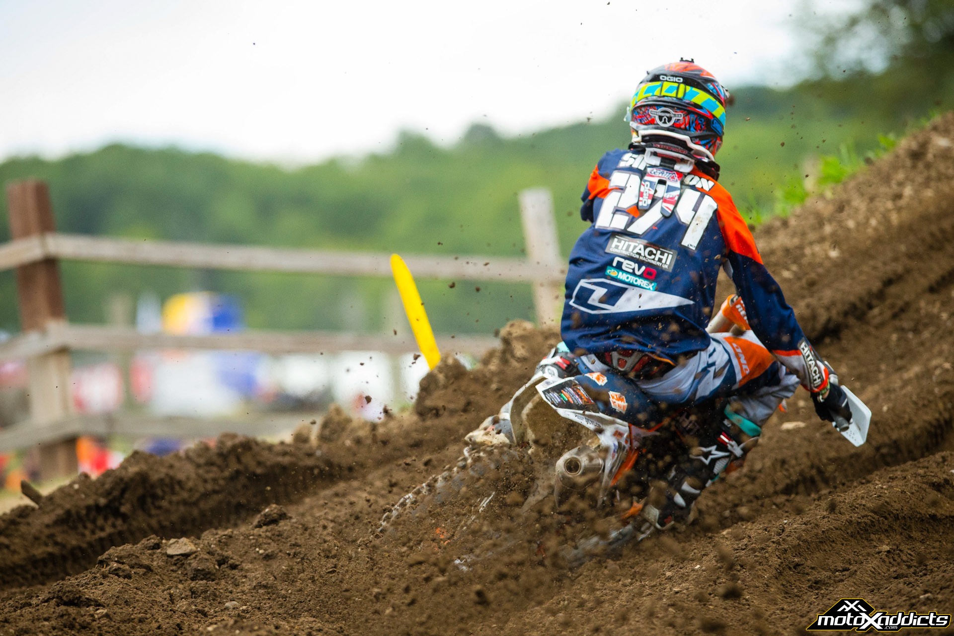 Simpson went to America and scored a 4th overall at the 2015 Unadilla National. Photo by: Hoppenworld