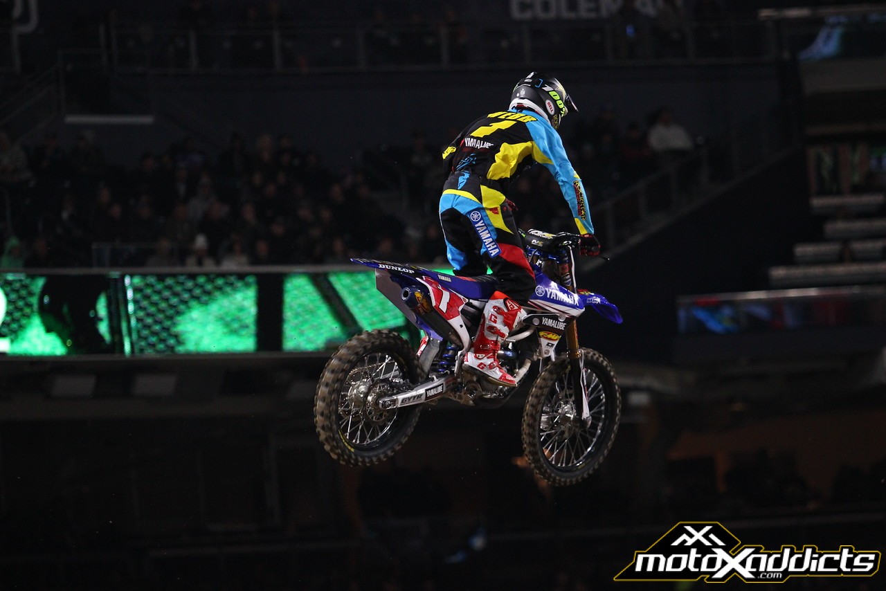 Cooper told us in Anaheim that he hopes to ride the 450SX class when the series heads east. Photo by: Devin Davis