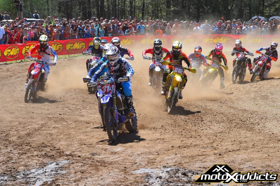 The XC1 Pro class put on quite a show for the Morganton, North Carolina GNCC fans. Photo: Ken Hill