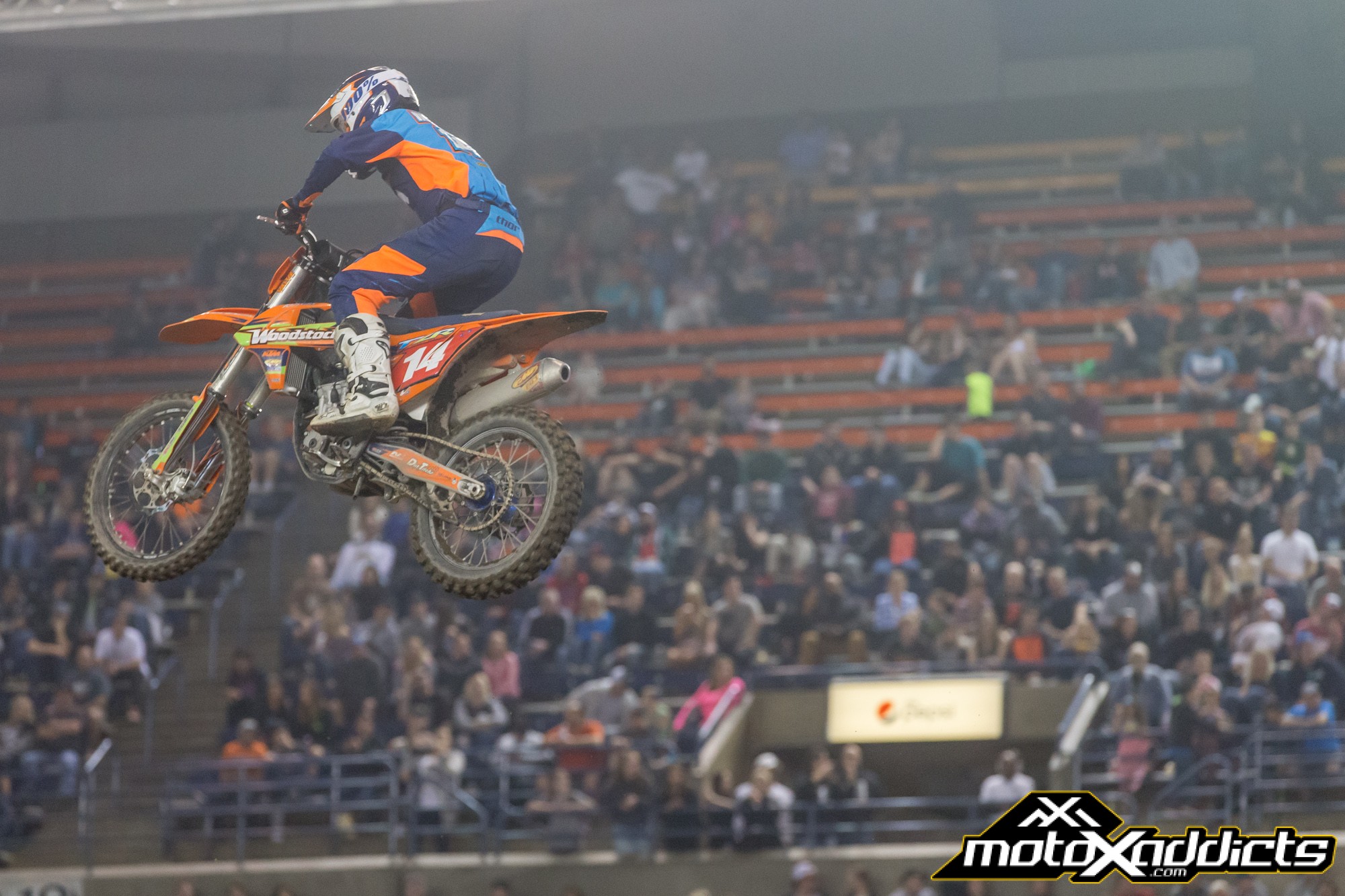 VanBuskirk has opened up a double-digit lead in the Western Regional Arenacross Lites Class Championship. Photo: ShiftOne Photography