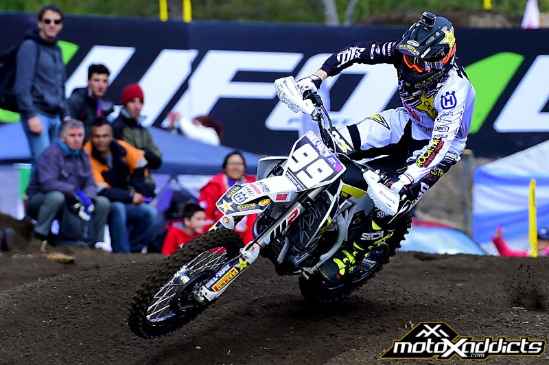 Anstie took the win at the 2016 MXGP of Latvia.