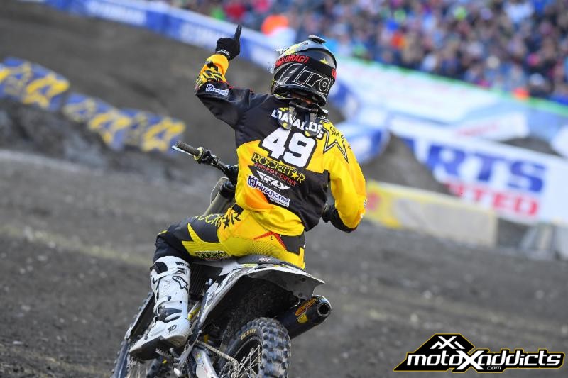 Davalos raced to his second Eastern Regional 250SX Class win of the season. Photo Credit: Simon Cudby 