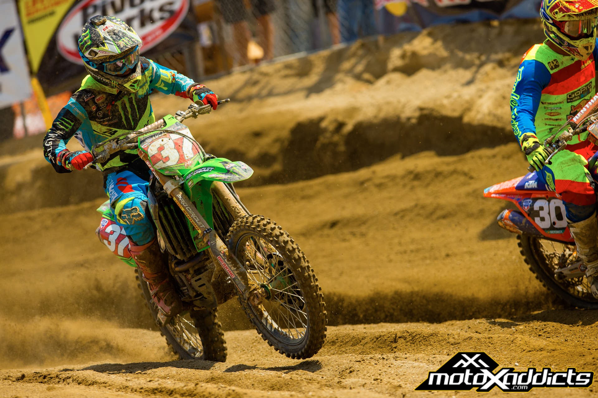 Joey Savatgy has the red plate in the 250MX class heading into High Point. 