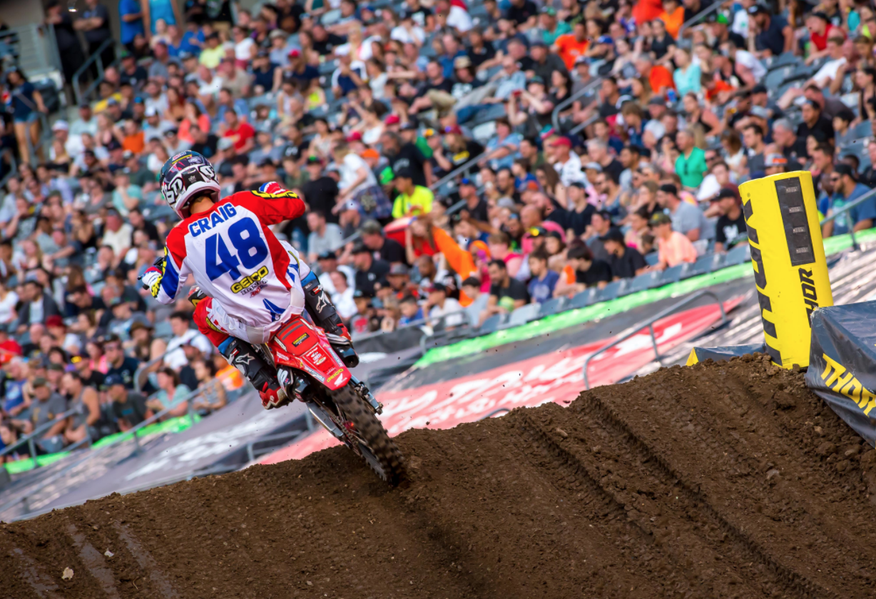 McAdoo Debuts, Craig Takes Top Five in New Jersey Supercross for GEICO
